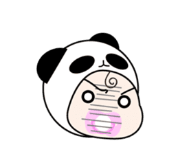 cute Panda Baby sticker #12359539