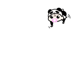 cute Panda Baby sticker #12359541