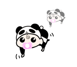 cute Panda Baby sticker #12359542