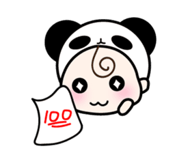 cute Panda Baby sticker #12359547