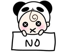 cute Panda Baby sticker #12359552