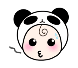 cute Panda Baby sticker #12359553
