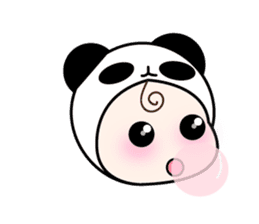 cute Panda Baby sticker #12359556