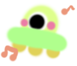 Pipo the UFO sticker #12359969