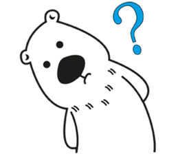 Aimi & Toshi : Ken white bear powerful sticker #12360152