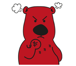 Aimi & Toshi : Ken white bear powerful sticker #12360158