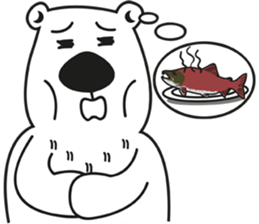 Aimi & Toshi : Ken white bear powerful sticker #12360161