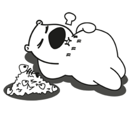 Aimi & Toshi : Ken white bear powerful sticker #12360163