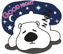 Aimi & Toshi : Ken white bear powerful sticker #12360170