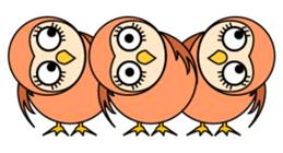 Cats sometimes owls sticker #12363748