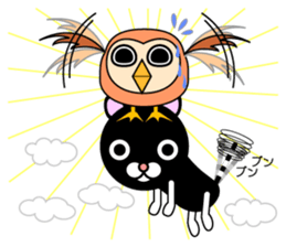 Cats sometimes owls sticker #12363756
