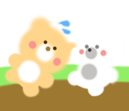 Fluffy Bear Daikichi and shoukichi 2 sticker #12363974