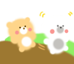 Fluffy Bear Daikichi and shoukichi 2 sticker #12363975