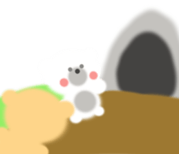 Fluffy Bear Daikichi and shoukichi 2 sticker #12363977