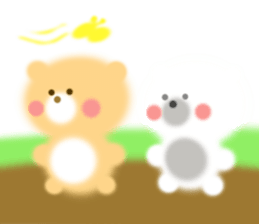 Fluffy Bear Daikichi and shoukichi 2 sticker #12364010