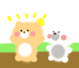 Fluffy Bear Daikichi and shoukichi 2 sticker #12364011