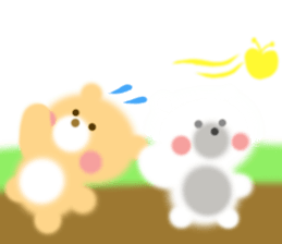 Fluffy Bear Daikichi and shoukichi 2 sticker #12364012