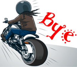 rocker motorcycles sticker #12364853