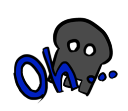 cuteskull sticker #12364919