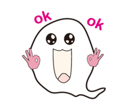 Yoyo is cute ghost sticker #12365052