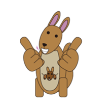 Kangaroo Family: Kangy & Mini'roo sticker #12365454