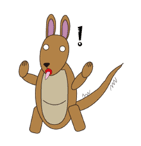 Kangaroo Family: Kangy & Mini'roo by SilverArrow sticker #12365458