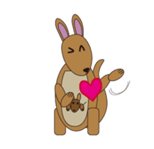 Kangaroo Family: Kangy & Mini'roo sticker #12365461