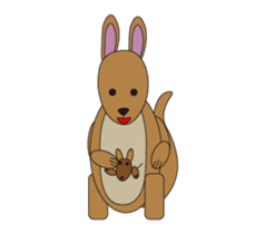 Kangaroo Family: Kangy & Mini'roo sticker #12365465
