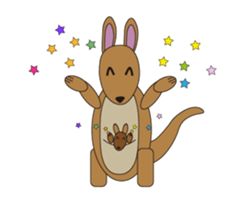 Kangaroo Family: Kangy & Mini'roo sticker #12365473