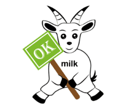 Milk-Super practical language sticker #12365644