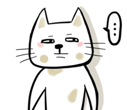 Funny cat and rabbit sticker #12365803