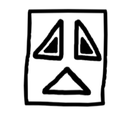 Face (There is no letter)9 sticker #12366063