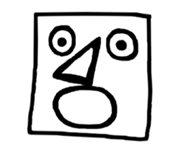 Face (There is no letter)9 sticker #12366070