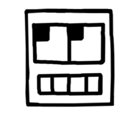 Face (There is no letter)9 sticker #12366072