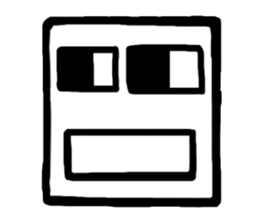 Face (There is no letter)9 sticker #12366074