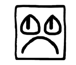 Face (There is no letter)9 sticker #12366077