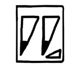 Face (There is no letter)9 sticker #12366078