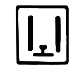 Face (There is no letter)9 sticker #12366081