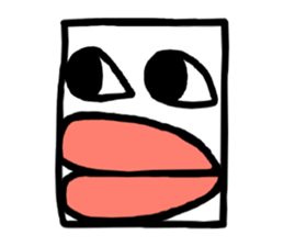 Face (There is no letter)9 sticker #12366084