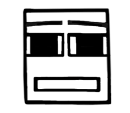 Face (There is no letter)9 sticker #12366085