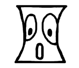 Face (There is no letter)9 sticker #12366086