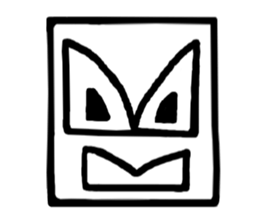 Face (There is no letter)9 sticker #12366087