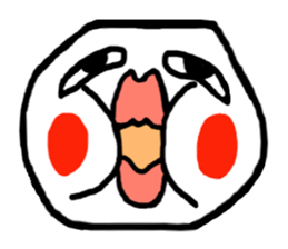 Face (There is no letter)9 sticker #12366091