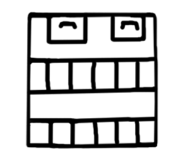 Face (There is no letter)9 sticker #12366093