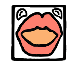 Face (There is no letter)9 sticker #12366095