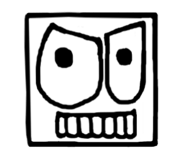 Face (There is no letter)9 sticker #12366096