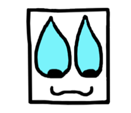 Face (There is no letter)9 sticker #12366099