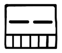 Face (There is no letter)9 sticker #12366100