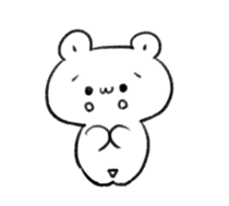 Polar Bear KAOMOJI Sticker sticker #12367262