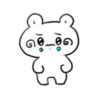 Polar Bear KAOMOJI Sticker sticker #12367263